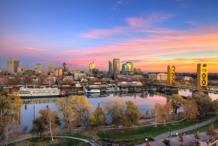 Skyline of Sacramento, California